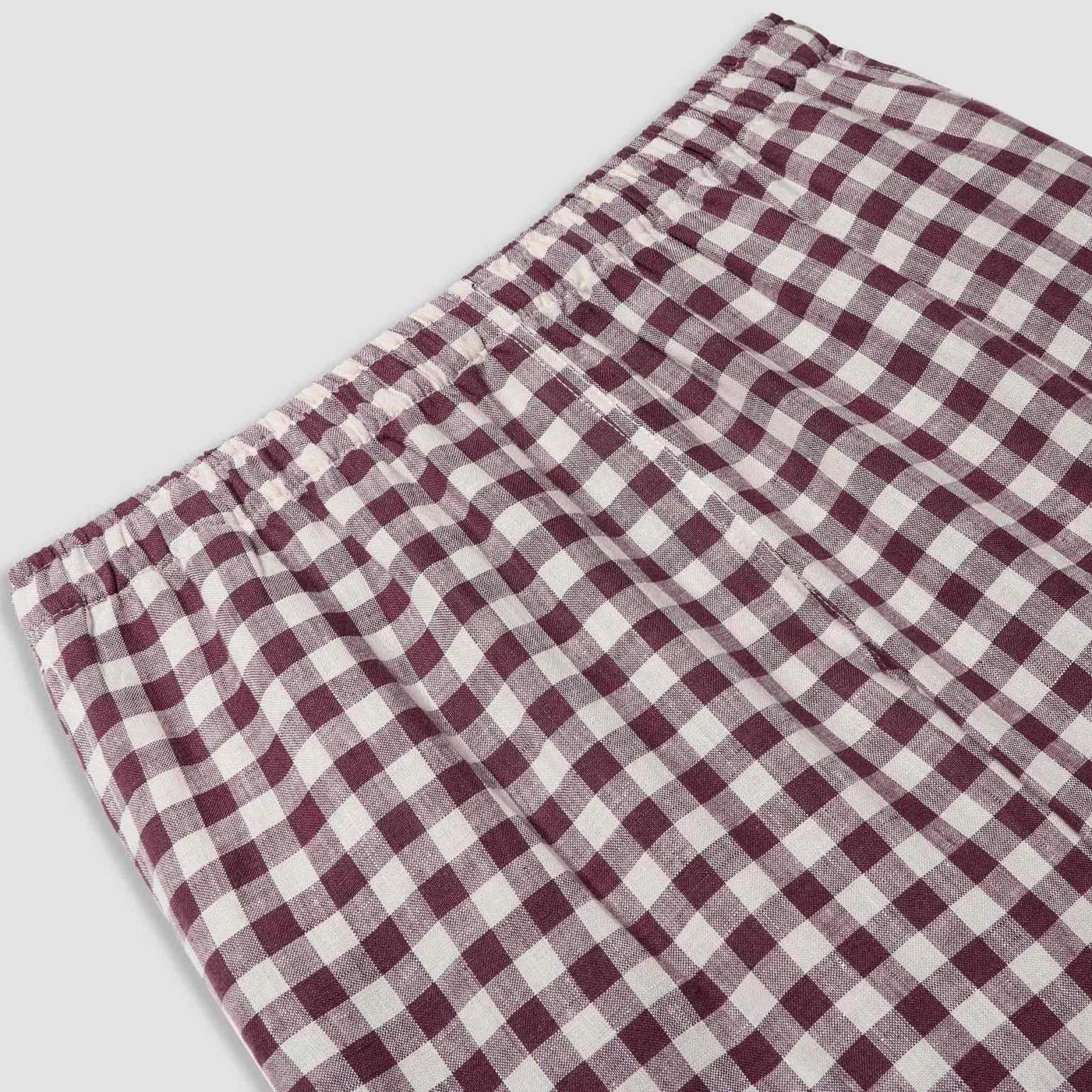 Berry Gingham Pajama pants