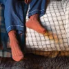 Burnt Orange Alpaca Bed Socks