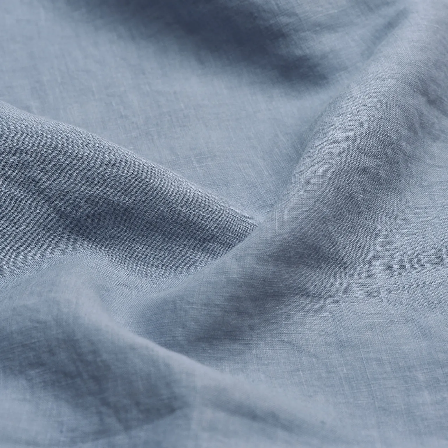 Dusk Blue Linen Blend Flat Sheet