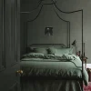Elm Green Linen Blend Duvet Cover