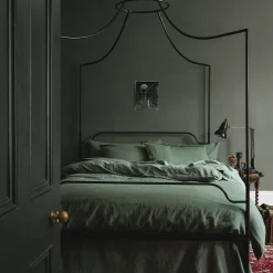 Elm Green Linen Blend Pillowcase (Pair)