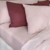 French Rose Washed Cotton Percale Pillowcases (Pair)