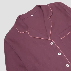 Fresh Fig Linen Pajama Shirt