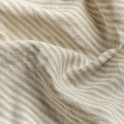 Oatmeal Stripe 100% Linen Pillowcases (Pair)