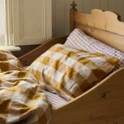 Russet Yellow/Oatmeal Kids Emsworth Linen Blend Bedding Set