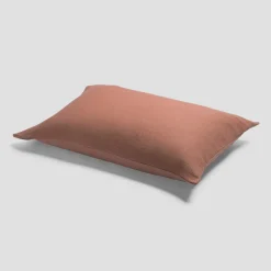 Toffee Waffle Chambray Linen Blend Pillowcases (Pair)