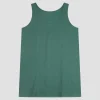 Tranquil Green Linen Night Dress