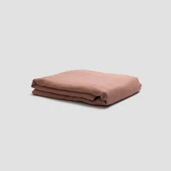 Warm Clay Linen Blend Flat Sheet