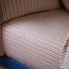 Warm Clay Somerley Stripe Linen Blend Fitted Sheet
