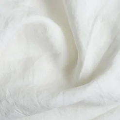 White 100% Linen Fitted Sheet