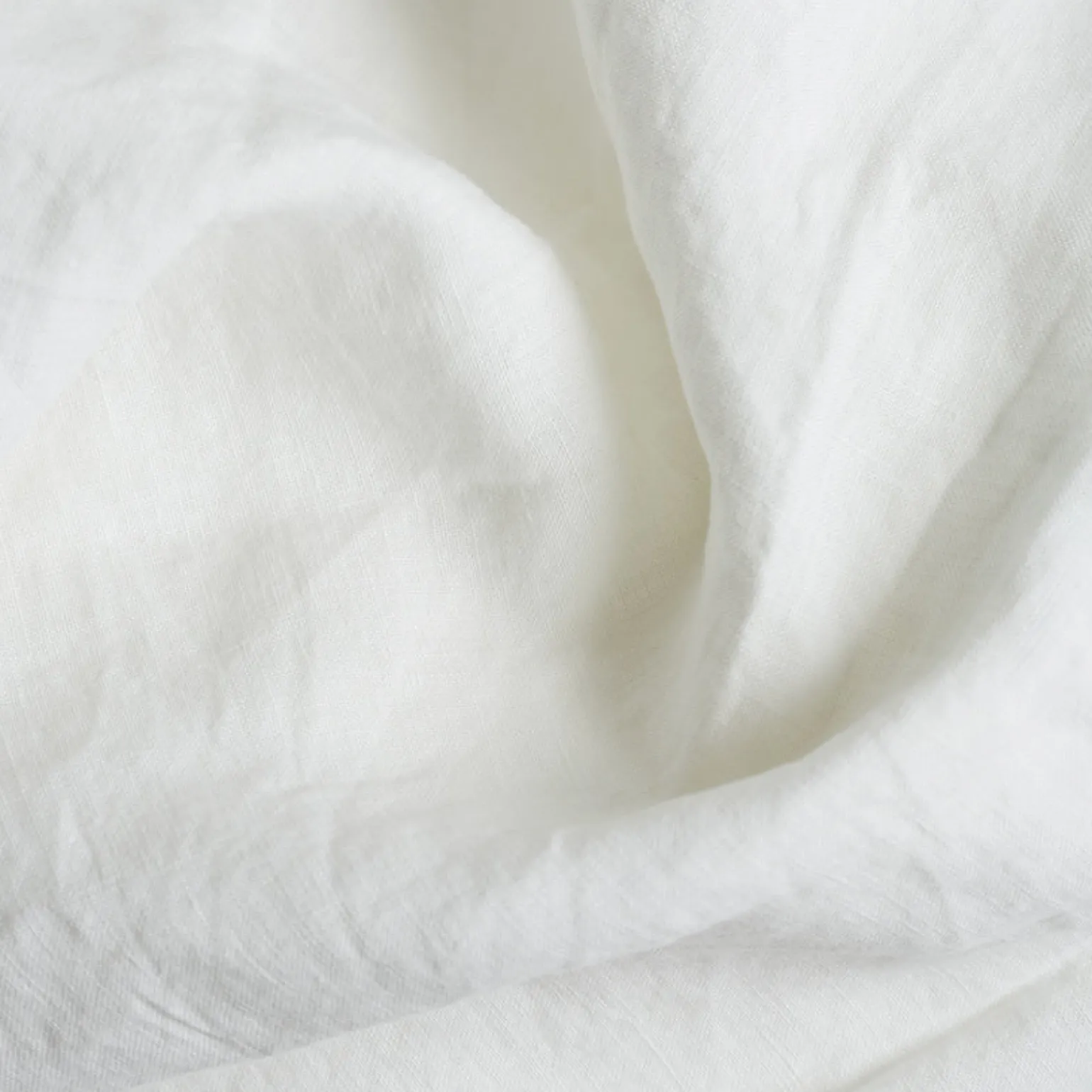 White 100% Linen Fitted Sheet