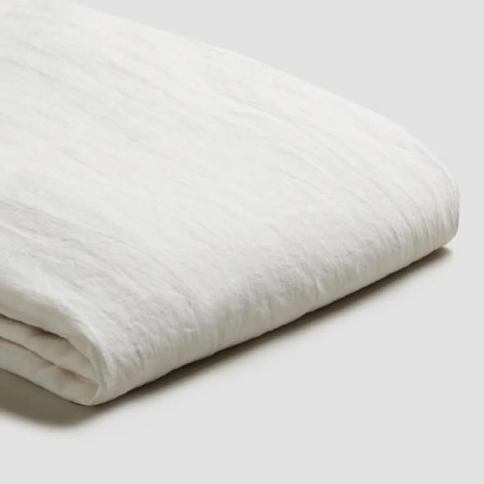 White 100% Linen Fitted Sheet